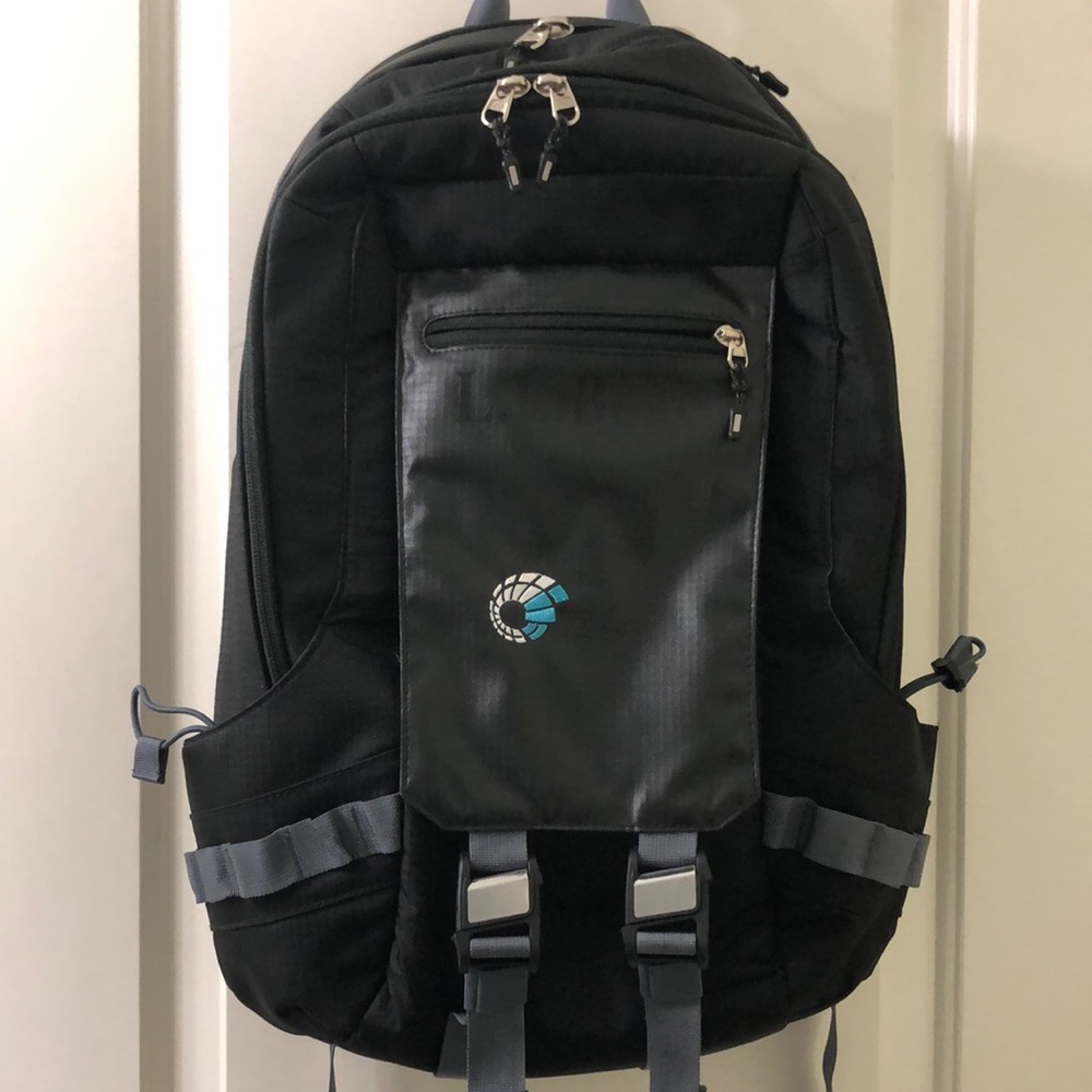 LL BEAN Black Sturdy Backpack